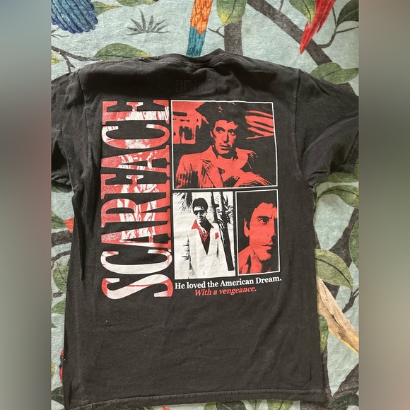 Ripple Junction Scarface Black and Red Graphic Tee - Picture 3 of 3